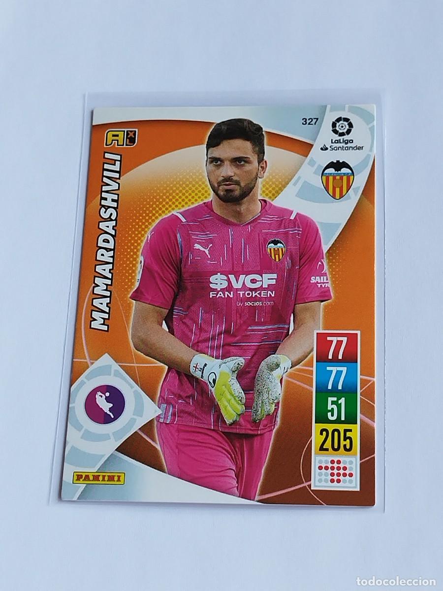 Cromos de F&uacute;tbol: MAMARDASHVILI #327 VALENCIA CF - ADRENALYN XL LA LIGA SANTANDER 2021 2022 - PANINI 21 22 CROMO