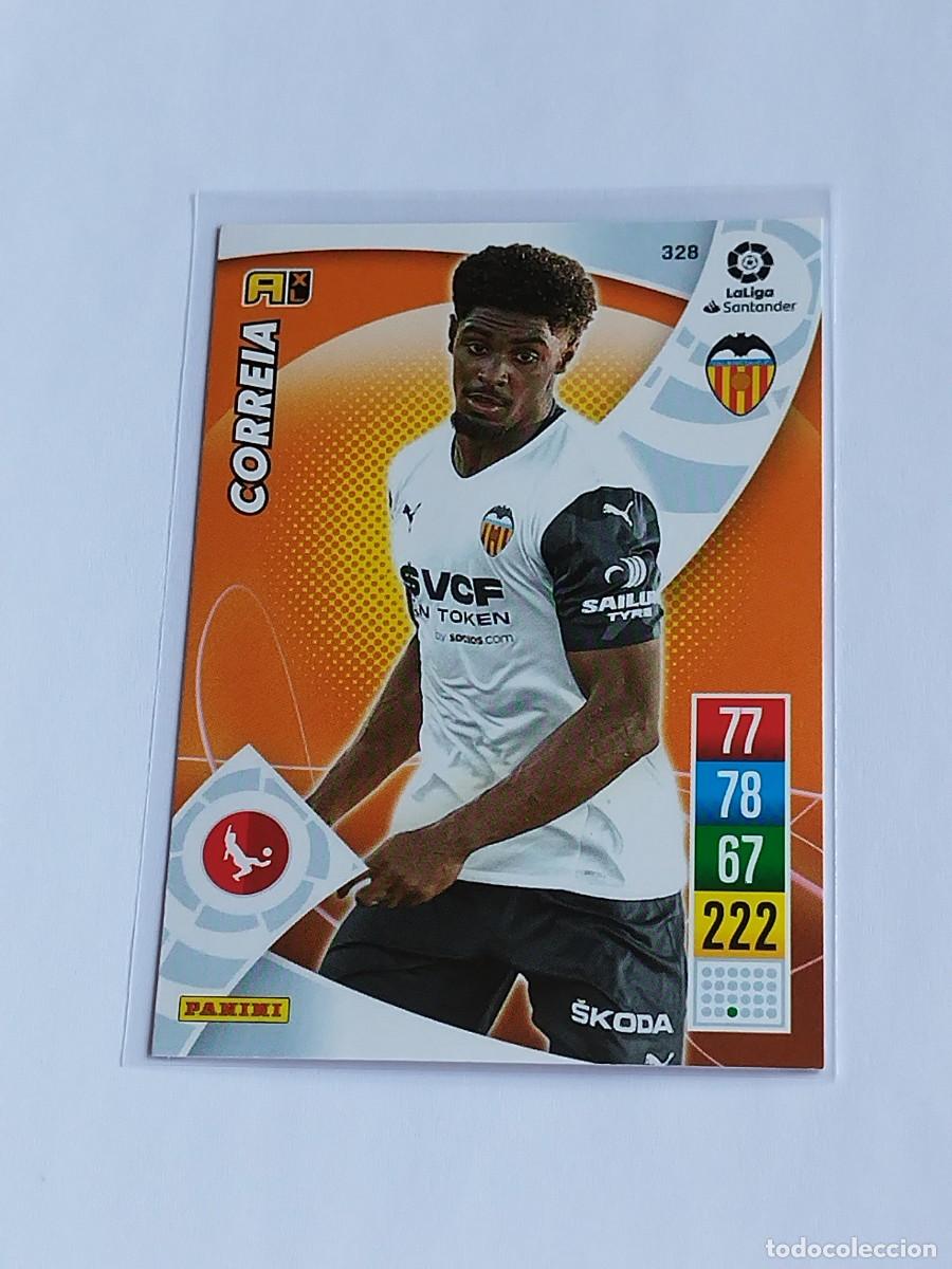 Cromos de F&uacute;tbol: CORREIA #328 VALENCIA CF - ADRENALYN XL LA LIGA SANTANDER 2021 2022 - PANINI 21 22 CROMO