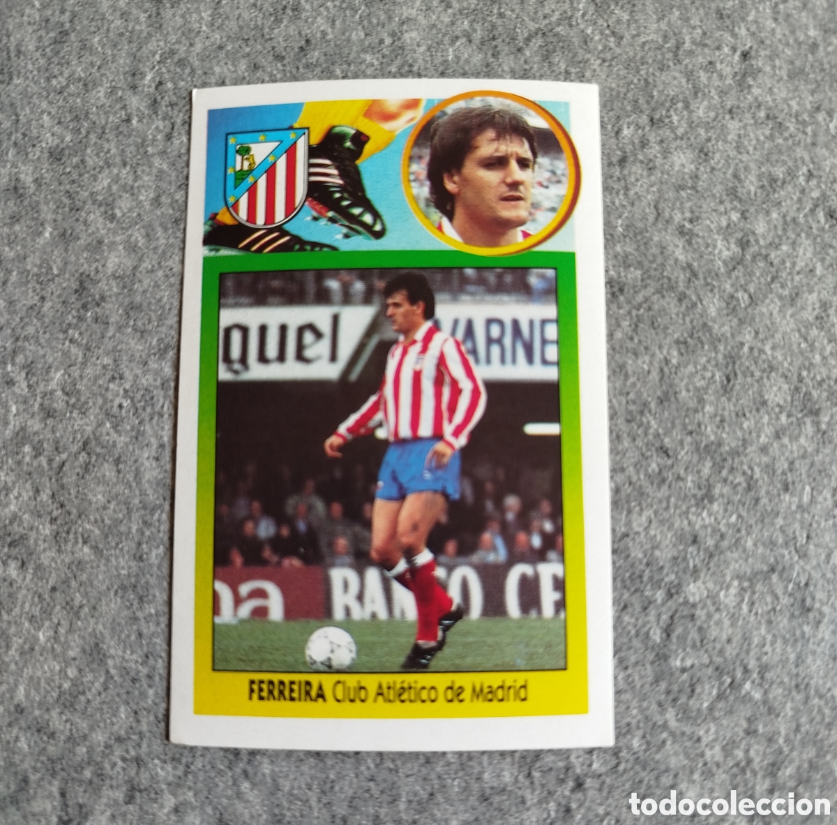 Cartes &agrave; collectionner de Football: ADHESIVO BAJA FERREIRA ATL&Eacute;TICO DE MADRID LIGA 93 94 1993 1994 ESTE SIN PEGAR NUNCA PEGADO CROMO