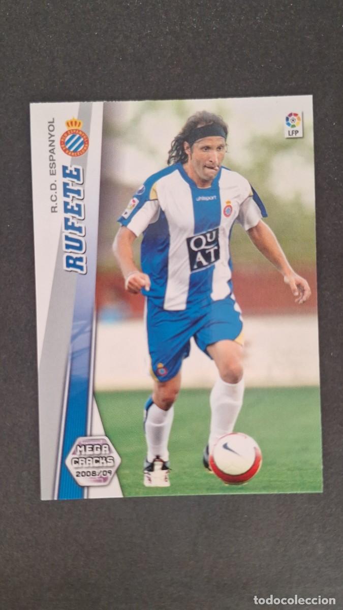 Cromos de F&uacute;tbol: L1 RUFETE R. C. D. ESPA&Ntilde;OL 121 PANINI MEGACRACKS 2008 2009 08 09