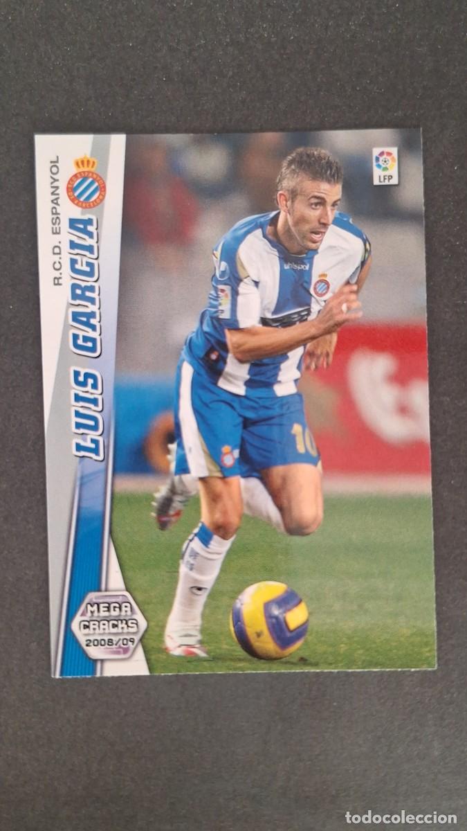 Cromos de F&uacute;tbol: L1 LUIS GARCIA R. C. D. ESPA&Ntilde;OL 124 PANINI MEGACRACKS 2008 2009 08 09