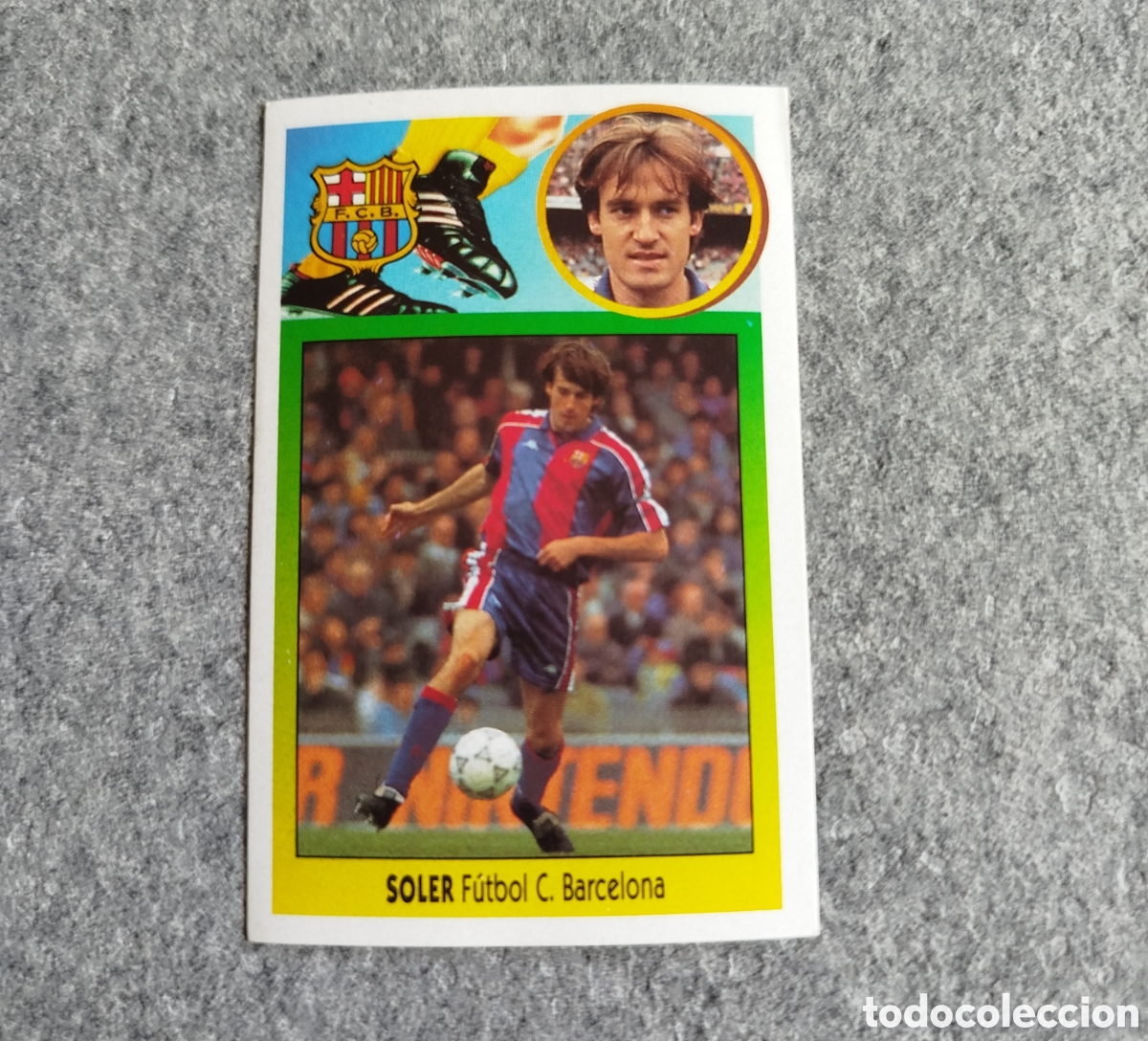 Cromos de F&uacute;tbol: ADHESIVO BAJA SOLER FC BARCELONA LIGA 93 94 1993 1994 ESTE SIN PEGAR NUNCA PEGADO CROMO BAR&Ccedil;A