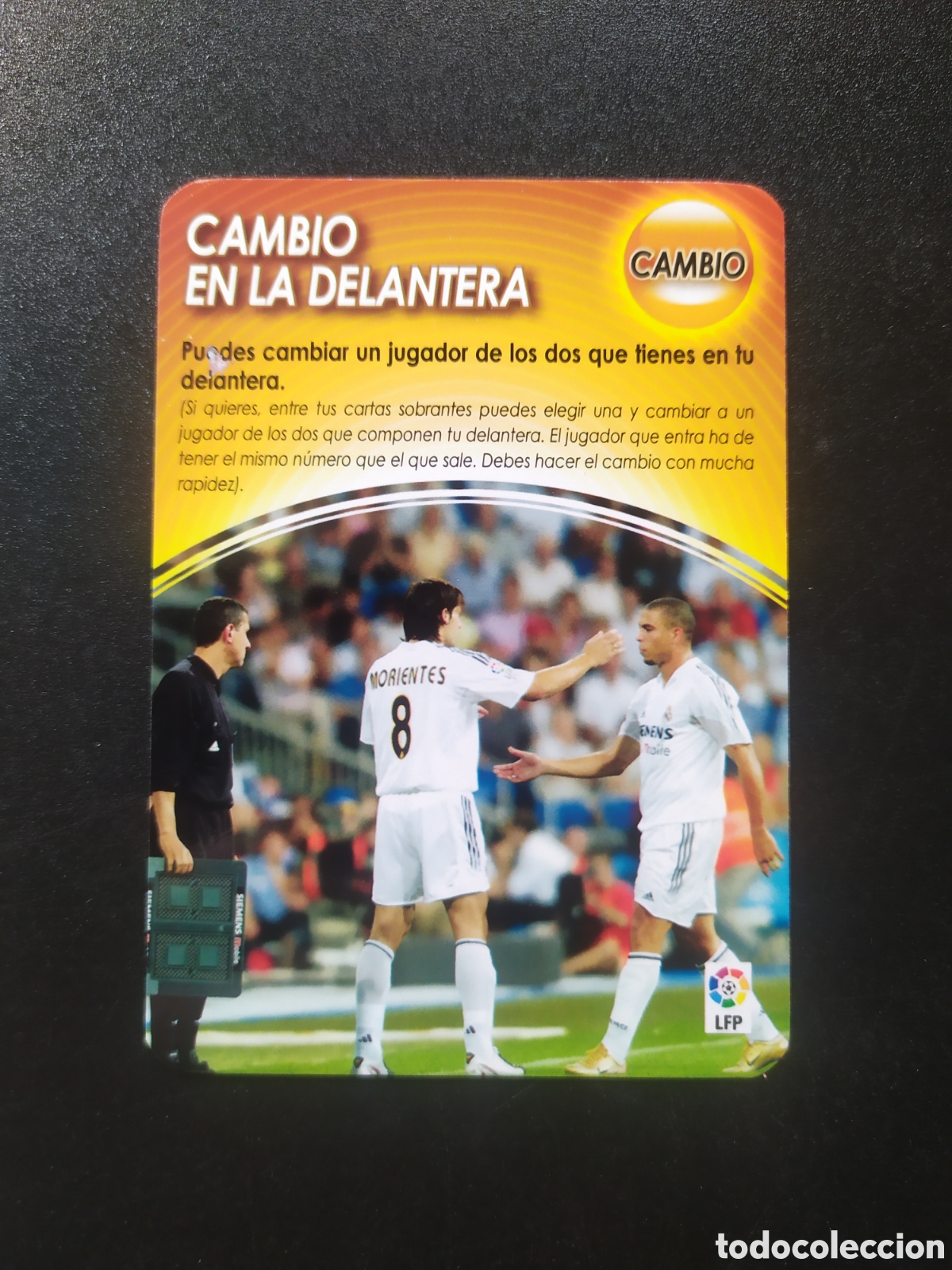 Cromos de F&uacute;tbol: Derby total 2004 2005 04 05 panini Cambio en la delantera Morientes Ronaldo Real Madrid