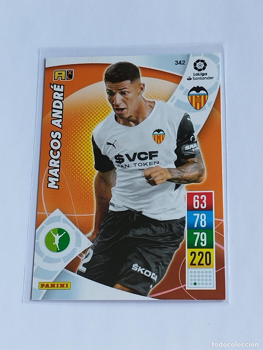 Cromos de F&uacute;tbol: MARCOS ANDR&Eacute; #342 VALENCIA CF - ADRENALYN XL LA LIGA SANTANDER 2021 2022 - PANINI 21 22 CROMO