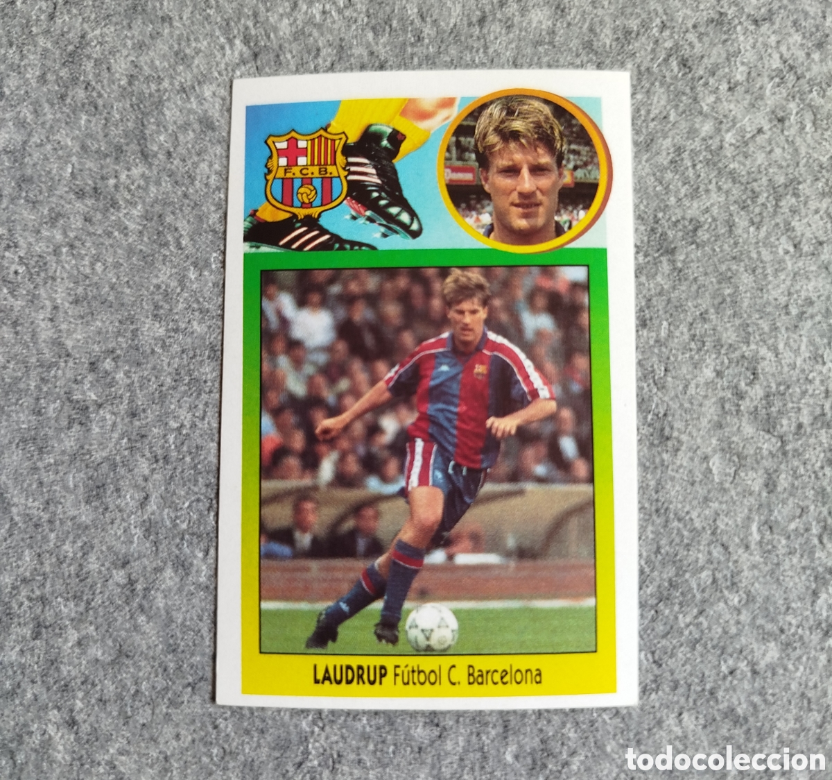 Cromos de F&uacute;tbol: ADHESIVO LAUDRUP FC BARCELONA LIGA 93 94 1993 1994 ESTE SIN PEGAR NUNCA PEGADO CROMO BAR