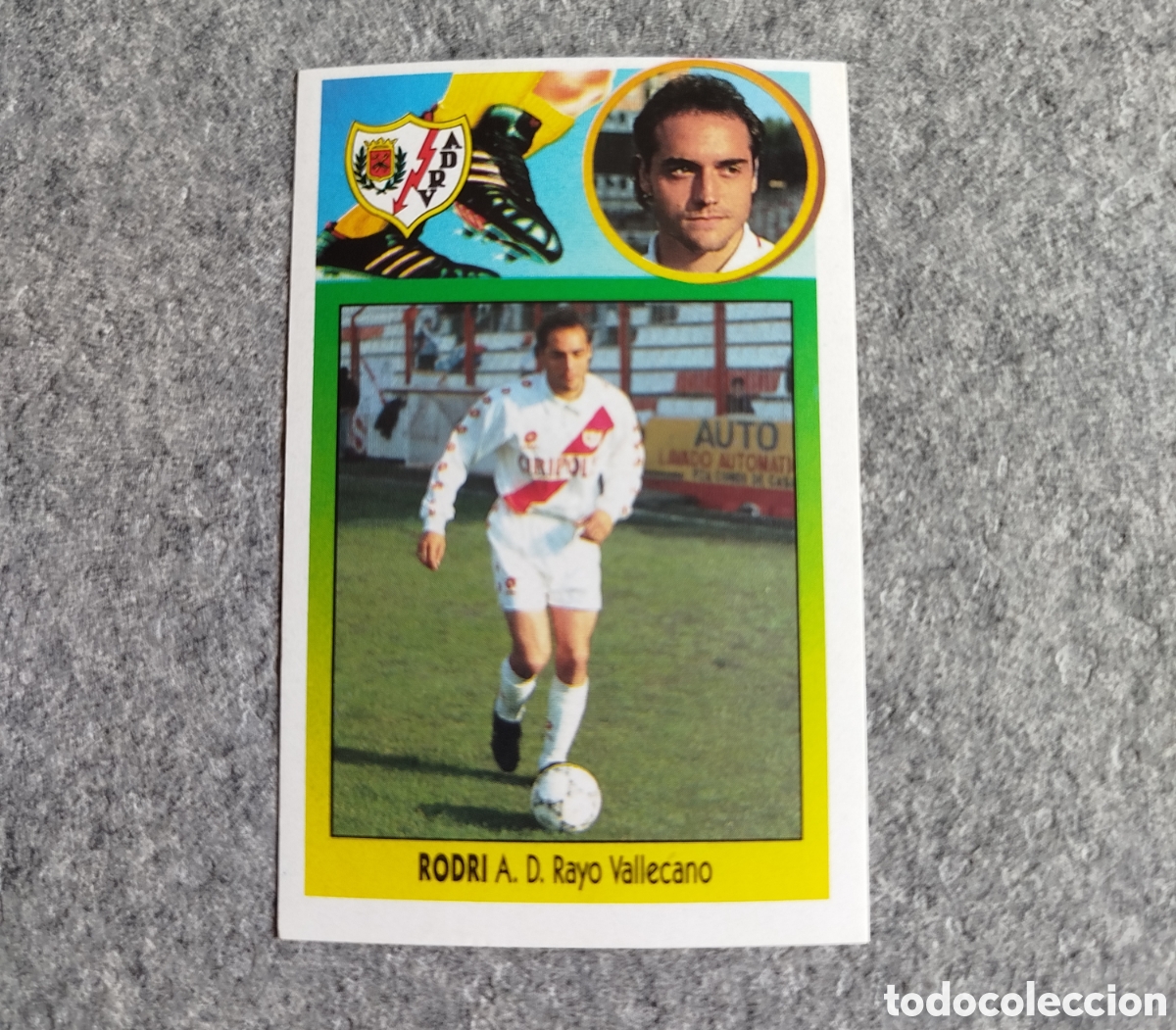 Cromos de F&uacute;tbol: ADHESIVO BAJA RODRI RAYO VALLECANO LIGA 93 94 1993 1994 ESTE SIN PEGAR NUNCA PEGADO CROMO