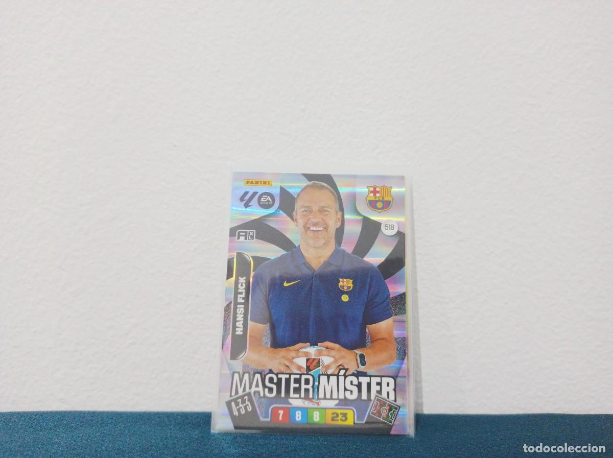 Cromos de F&uacute;tbol: 518 HANSI FLICK MASTER MISTER FC BARCELONA PANINI ADRENALYN XL 25 26