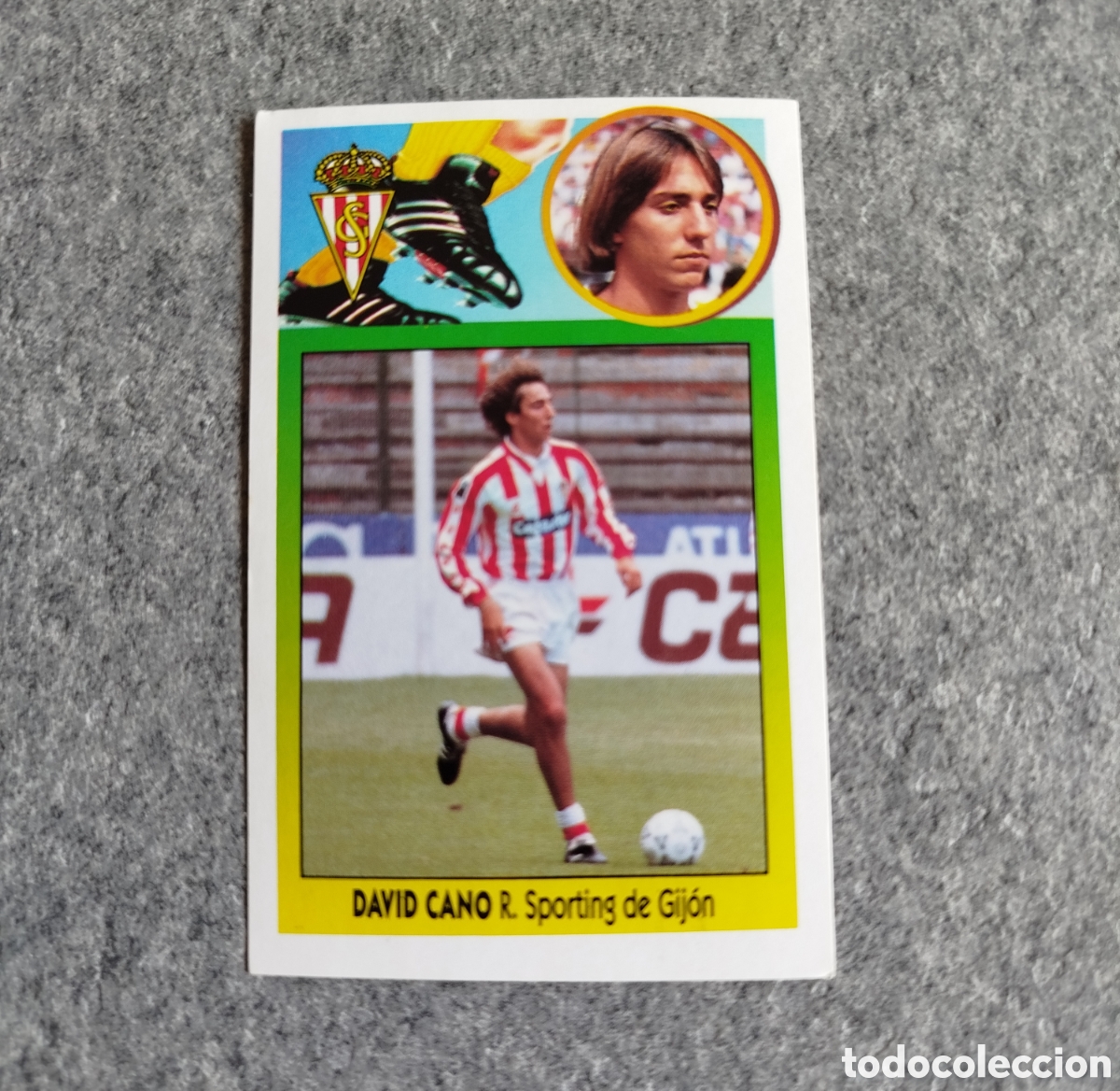 Cromos de f&uacute;tbol: ADHESIVO COLOCA DAVID CANO SPORTING DE GIJON LIGA 93 94 1993 1994 ESTE SIN PEGAR NUNCA PEGADO CROMO