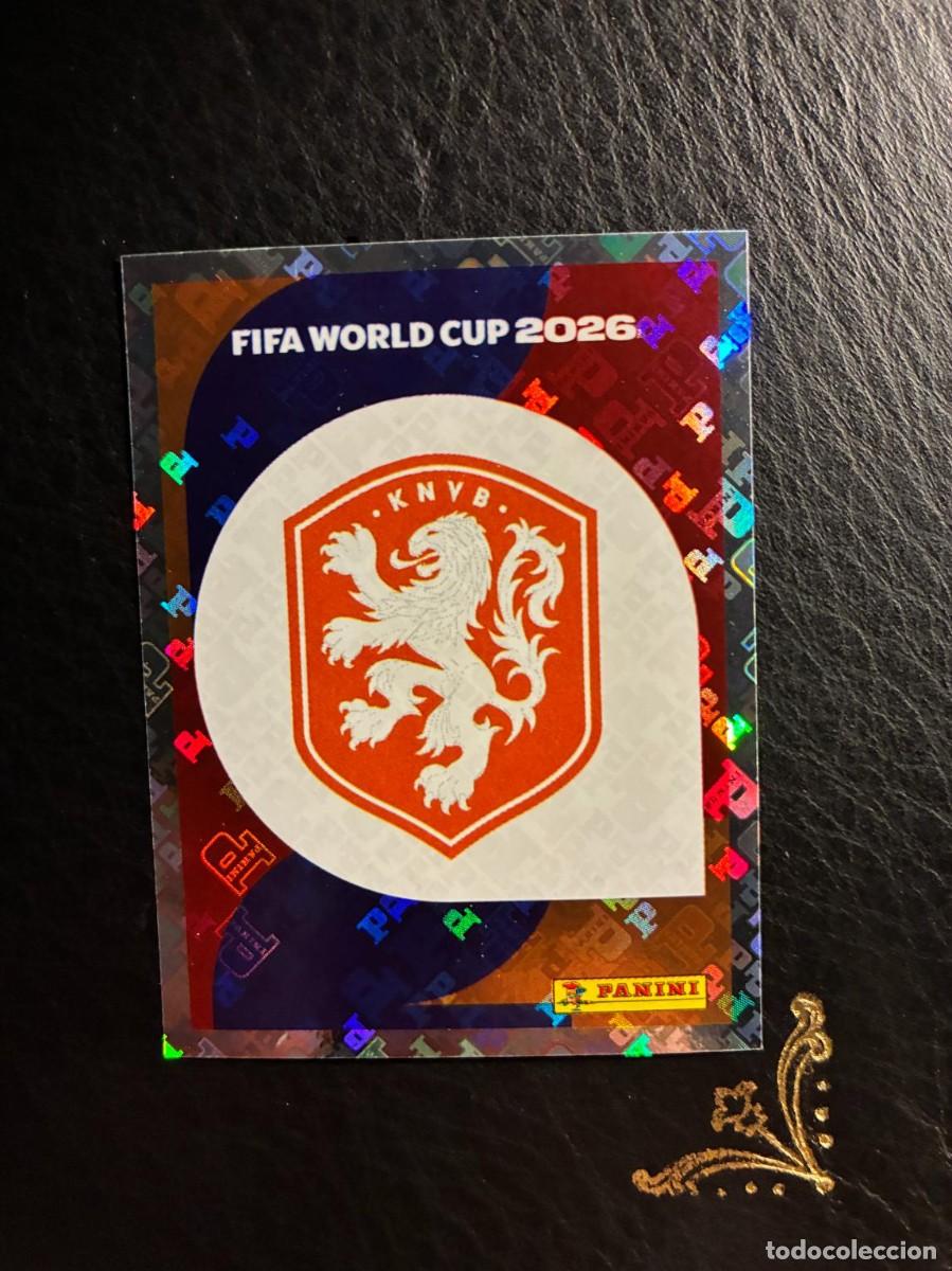 Football Stickers: NED 1 ESCUDO LOGO NED1 HOLANDA NETHERLANDS FIFA WORLD CUP MUNDIAL 2026 26 PANINI