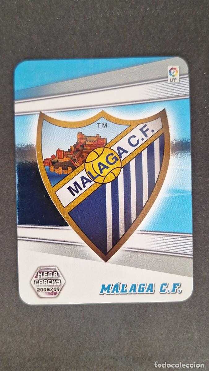 Cromos de F&uacute;tbol: L1 ESCUDO MALAGA C. F. 163 PANINI MEGACRACKS 2008 2009 08 09