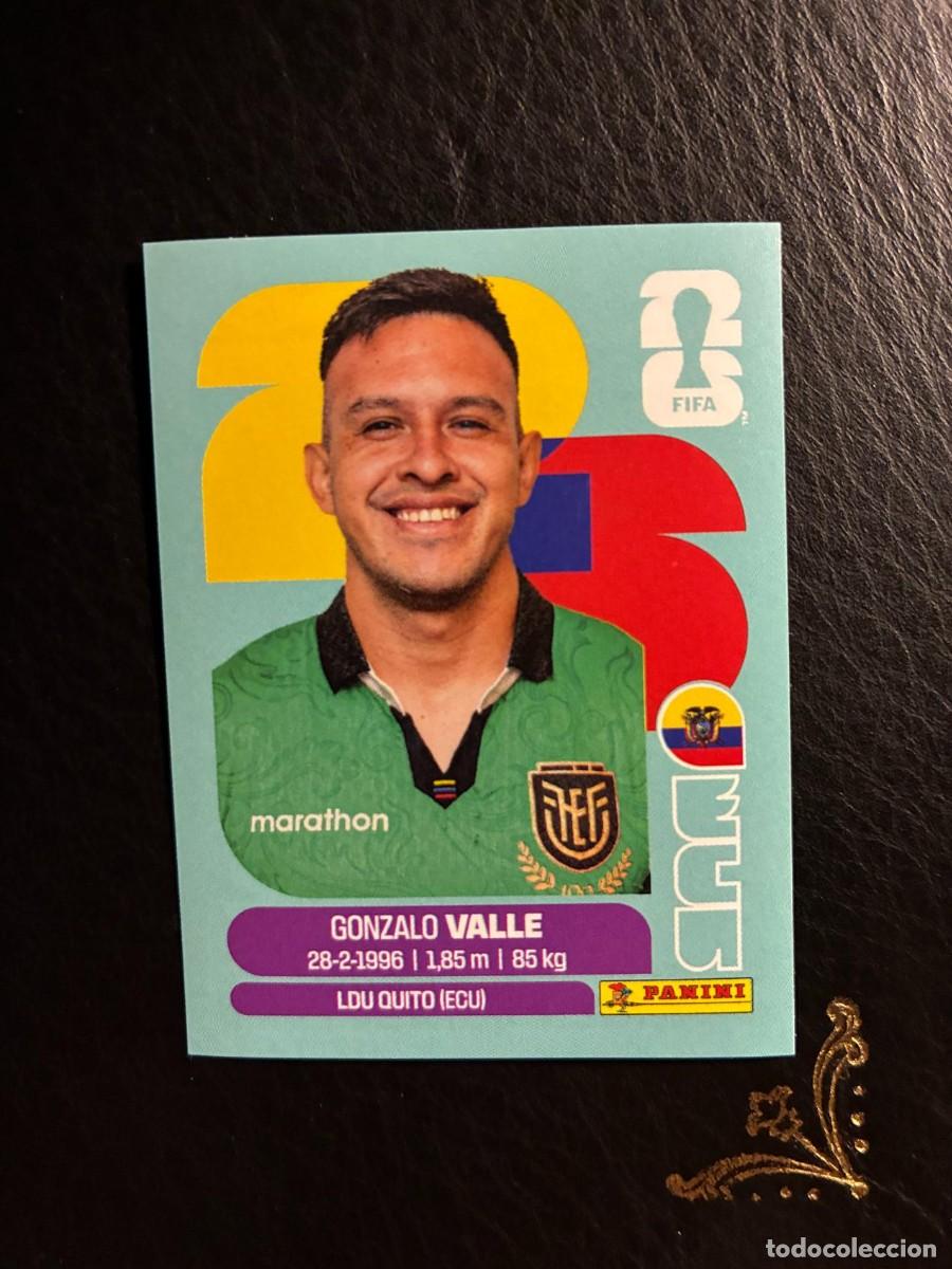 Cromos de F&uacute;tbol: ECU 3 GONZALO VALLE ECU3 ECUADOR NETHERLANDS FIFA WORLD CUP MUNDIAL 2026 26 PANINI