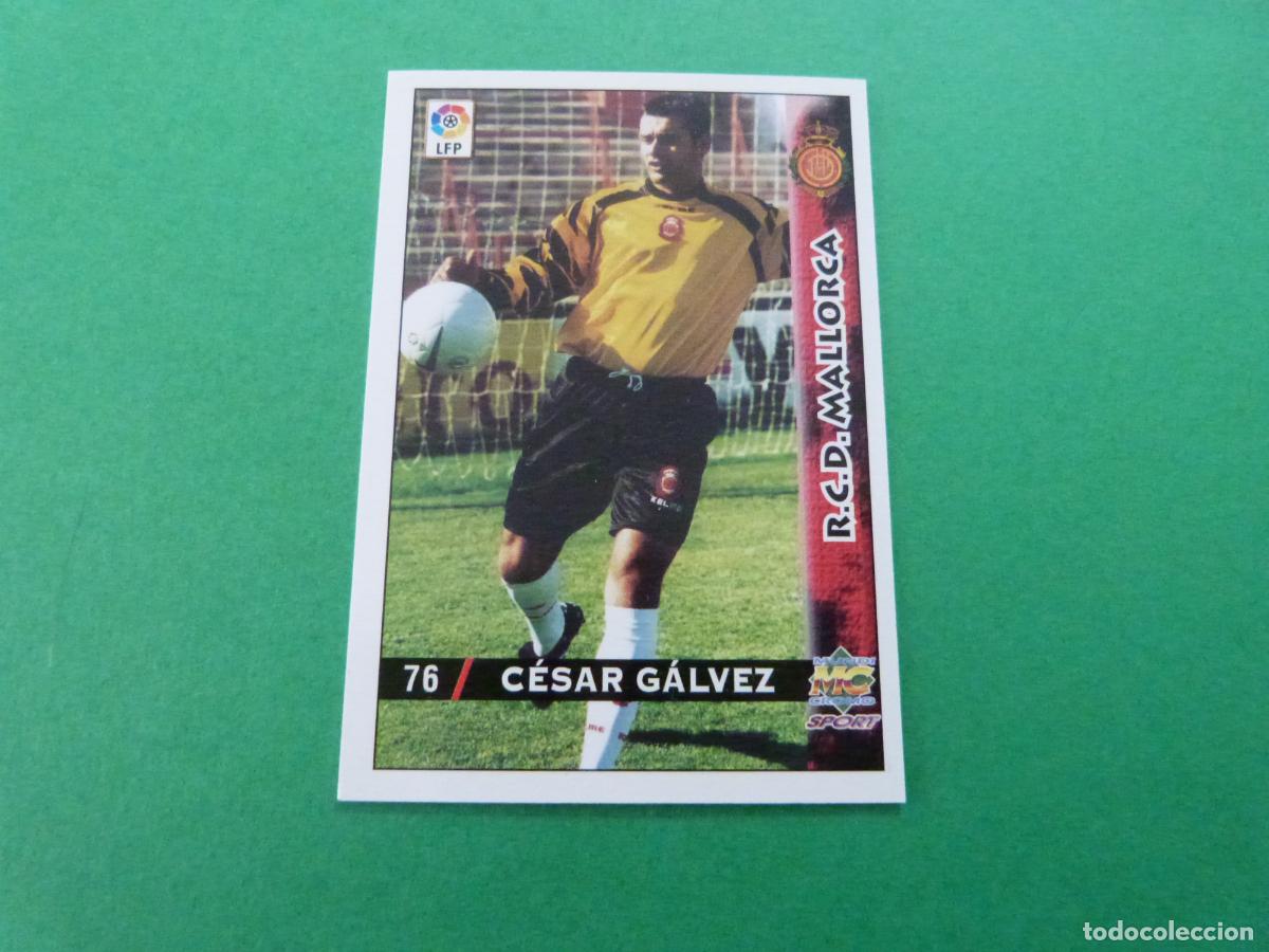 Cromos de F&uacute;tbol: TRADING CARD FUTBOL CESAR GALVEZ R.C.D.MALLORCA N&ordm; 76 LIGA MUNDICROMO 1998-1999/98-99