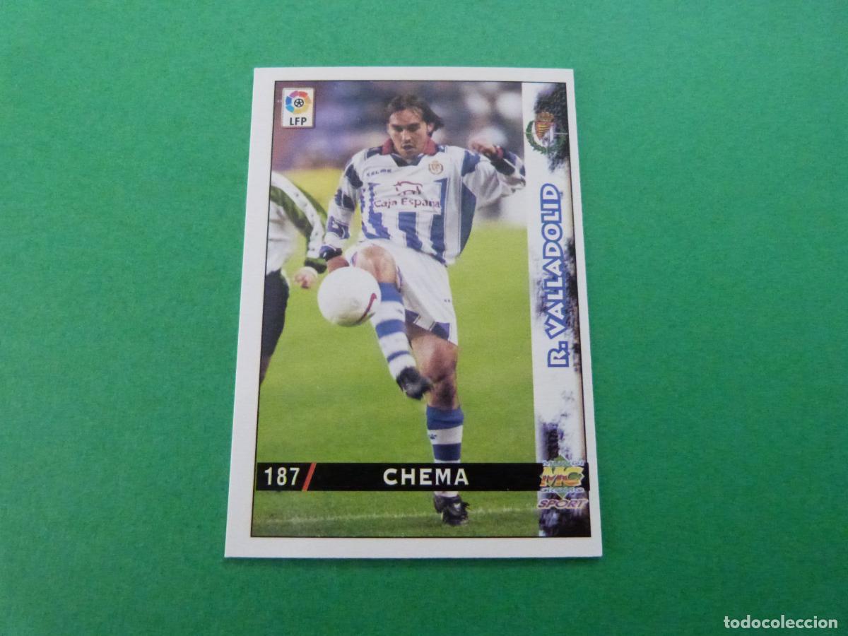 Cromos de F&uacute;tbol: TRADING CARD FUTBOL CHEMA REAL VALLADOLID C.F. N&ordm; 187 LIGA MUNDICROMO 1998-1999/98-99