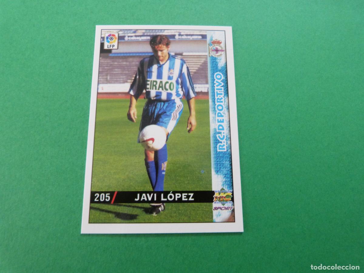 Cromos de F&uacute;tbol: TRADING CARD FUTBOL JAVI LOPEZ R.C.D.CORU&Ntilde;A N&ordm; 205 LIGA MUNDICROMO 1998-1999/98-99