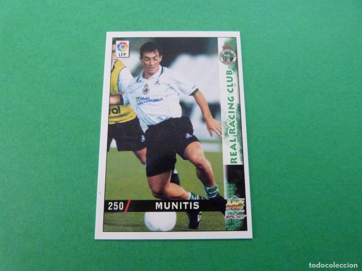 Cromos de F&uacute;tbol: TRADING CARD FUTBOL MUNITIS RACING DE SANTANDER N&ordm; 250 LIGA MUNDICROMO 1998-1999/98-99