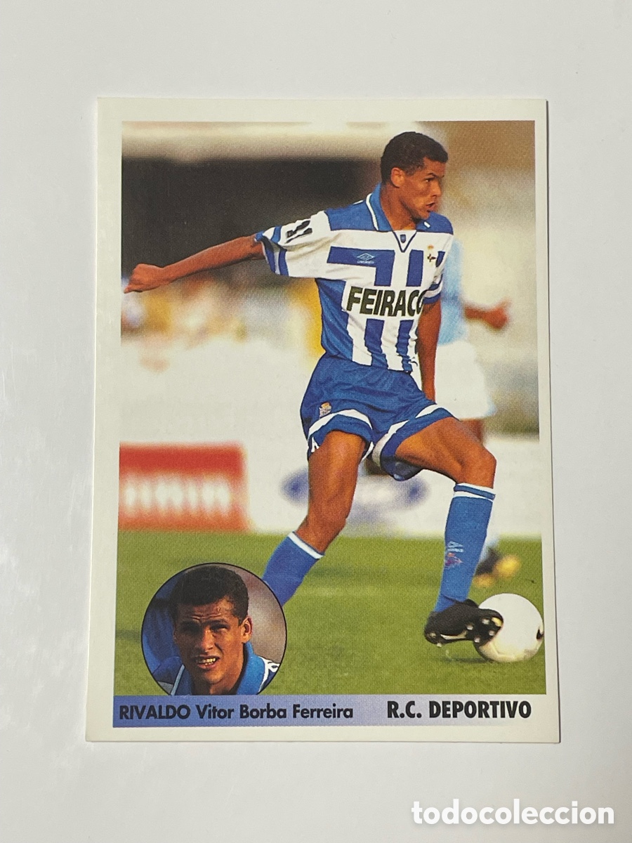 Cromos de F&uacute;tbol: Rivaldo Deportivo de La Coru&ntilde;a Panini Los mejores equipos de Europa 1996/97 #116