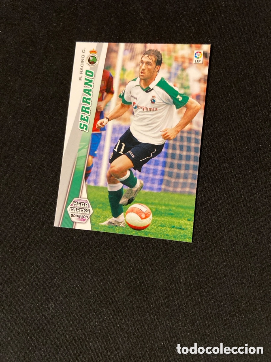 Cromos de F&uacute;tbol: SERRANO 249 (RACING SANTANDER) PANINI MEGACRACKS 2008-2009 08 09 CROMO CARTA M-5