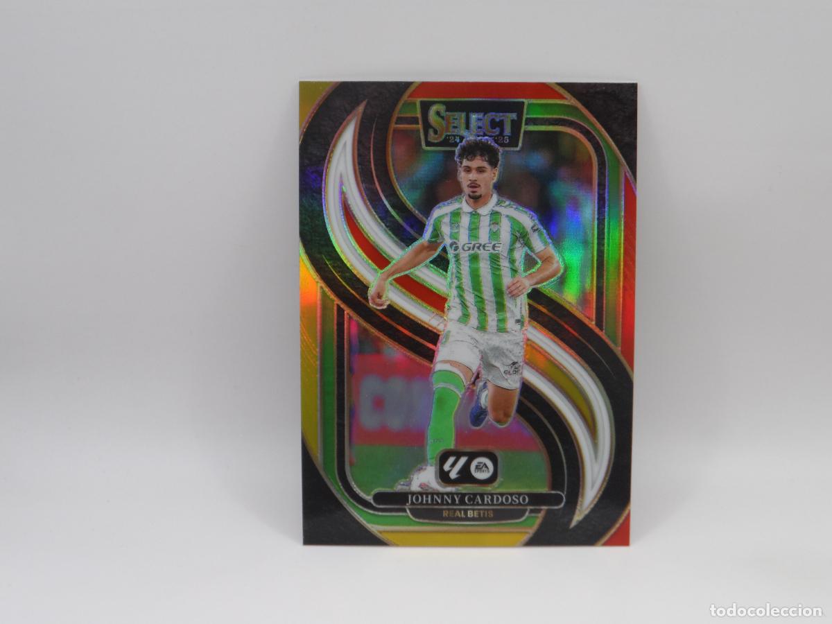 Cromos de F&uacute;tbol: 132 JOHNNY CARDOSO PARALELA MULTICOLOR PRIZM BETIS PANINI SELECT 2024 2025 24 25 MULTI-COLOR