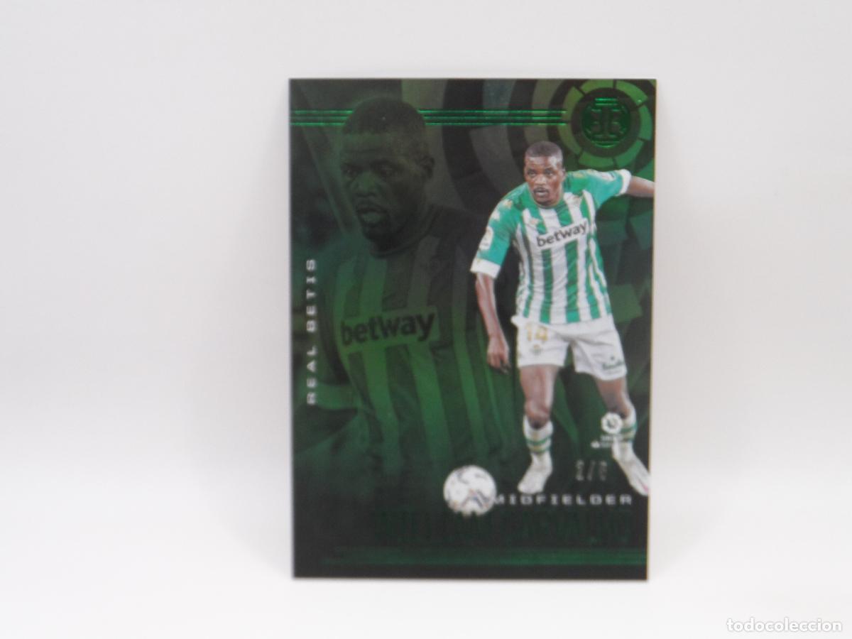 Cromos de F&uacute;tbol: 12 WILLIAM CARVALHO NUMERADA /5 BETIS GREEN PANINI ILLUSIONS 2020 2021 20 21 CHRONICLES SOCCER