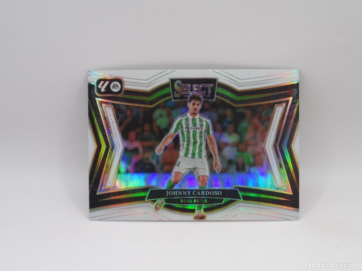 Cromos de F&uacute;tbol: 230 JOHNNY CARDOSO NUMERADA /20 WHITE FIELD LEVEL BETIS PANINI SELECT LIGA 2024 2025 24 25