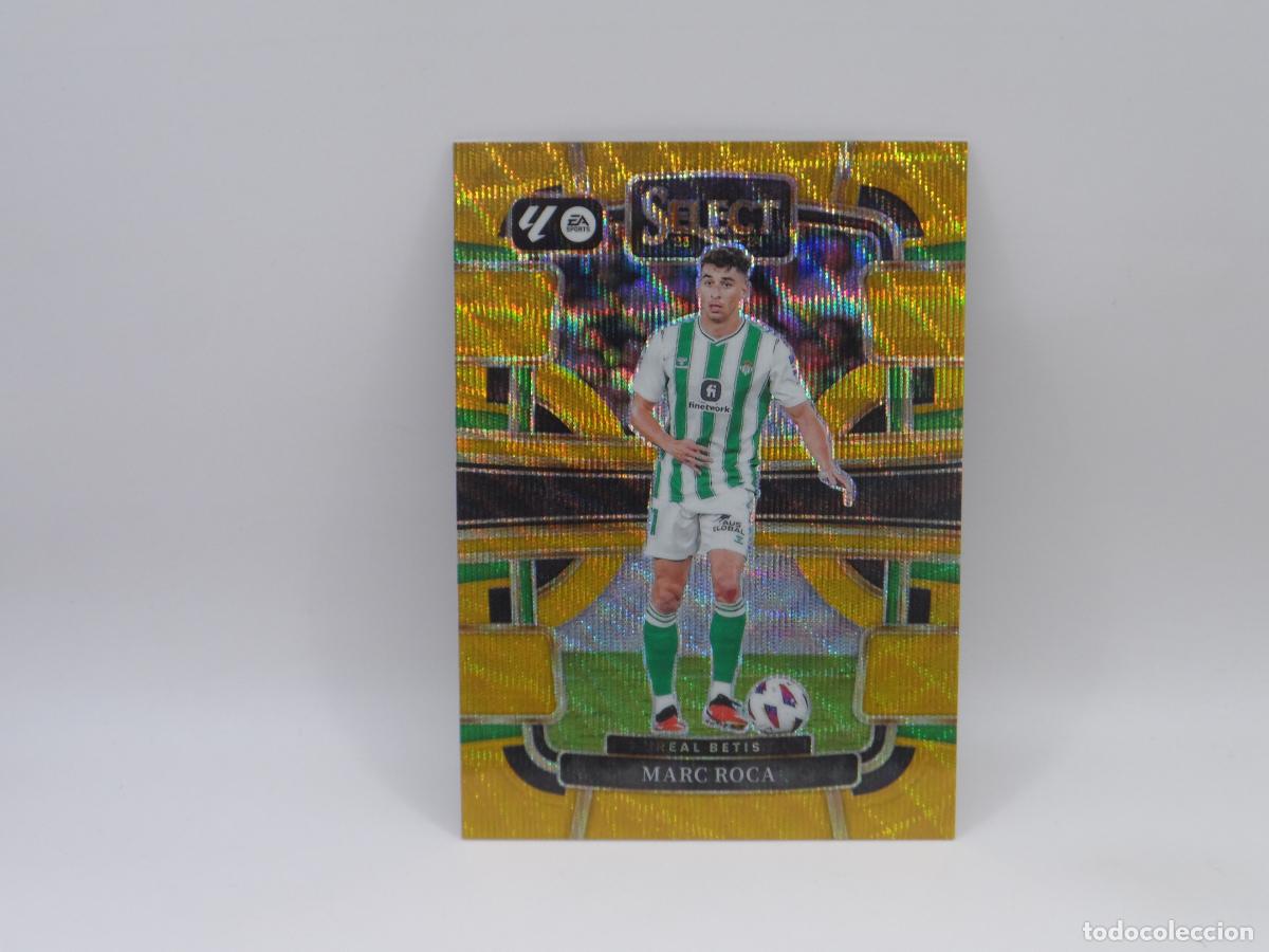 Cromos de F&uacute;tbol: 61 MARC ROCA NUMERADA /10 GOLD WAVE BETIS PANINI SELECT LIGA 2023 2024 23 24 PRIZM