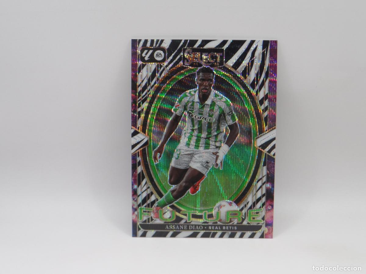 Cromos de F&uacute;tbol: 15 ASSANE DIAO BETIS PARALELA ZEBRA FUTURE PANINI SELECT LIGA 2024 2025 24 25 PRIZM