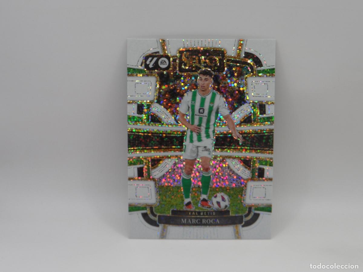 Cromos de F&uacute;tbol: 61 MARC ROCA PARALELA WHITE SPARKLE BETIS PANINI SELECT LIGA 2023 2024 23 24 PRIZM