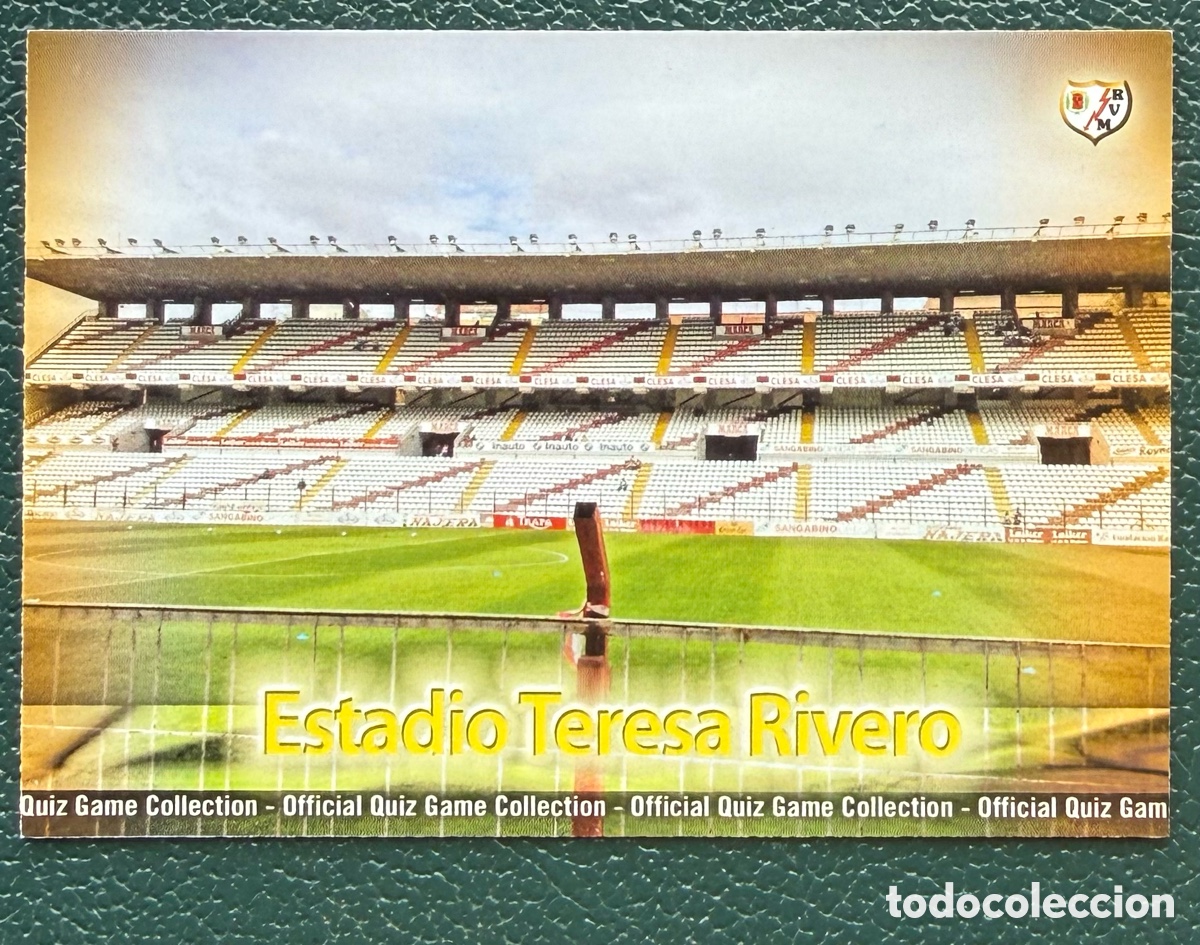 Football Stickers: 797 ESTADIO TERESA RIVERO MATE RAYO VALLECANO FICHAS ALBUM MUNDICROMO 2009 2010 09 10