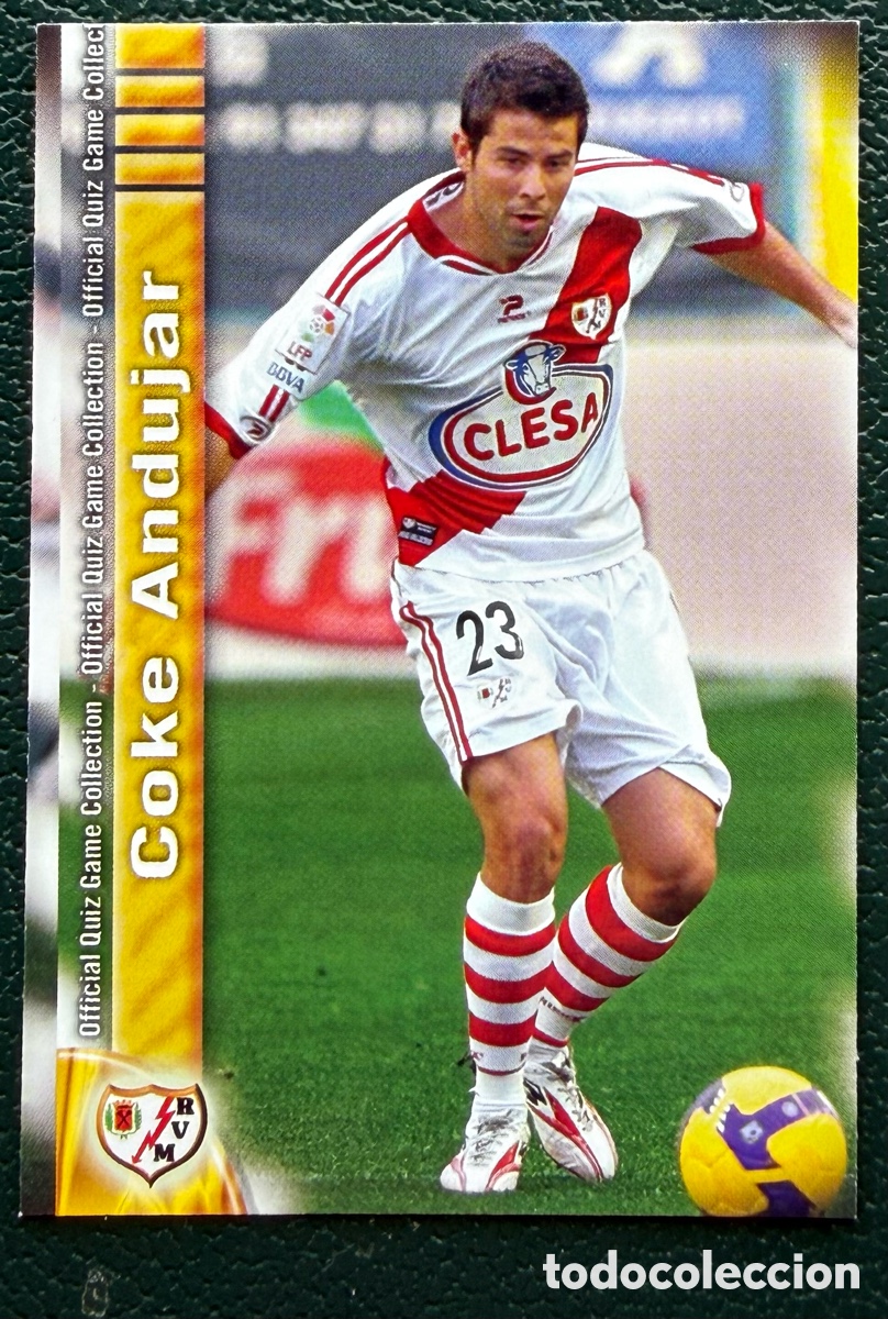 Football Stickers: 800 COKE ANDUJAR RAYO VALLECANO FICHAS ALBUM MUNDICROMO 2009 2010 09 10