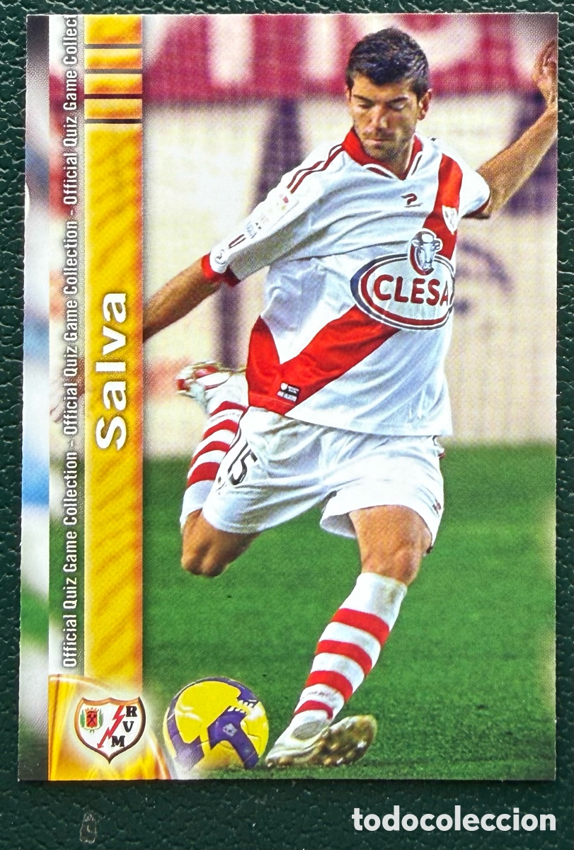 Football Stickers: 801 SALVA RAYO VALLECANO FICHAS ALBUM MUNDICROMO 2009 2010 09 10