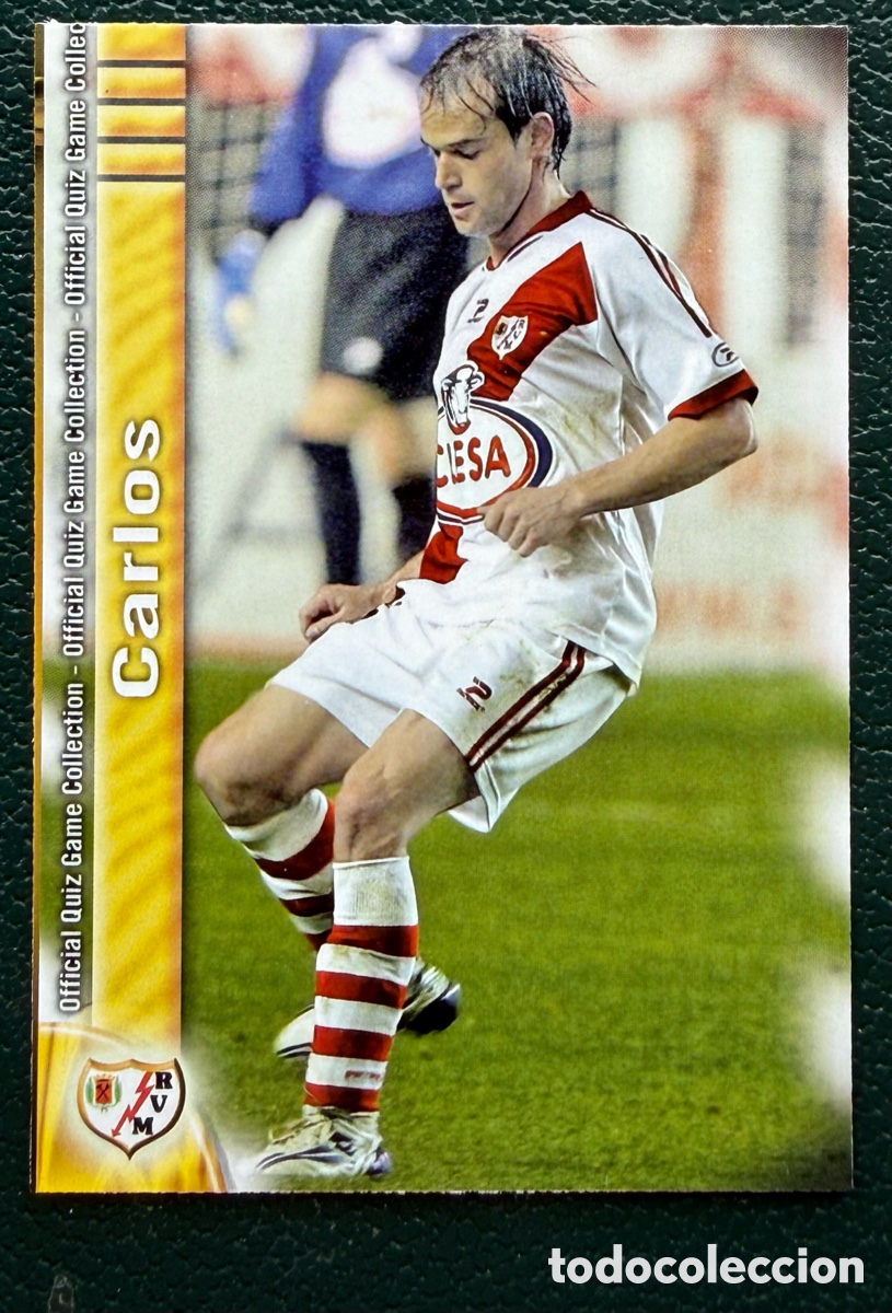 Football Stickers: 803 CARLOS RAYO VALLECANO FICHAS ALBUM MUNDICROMO 2009 2010 09 10