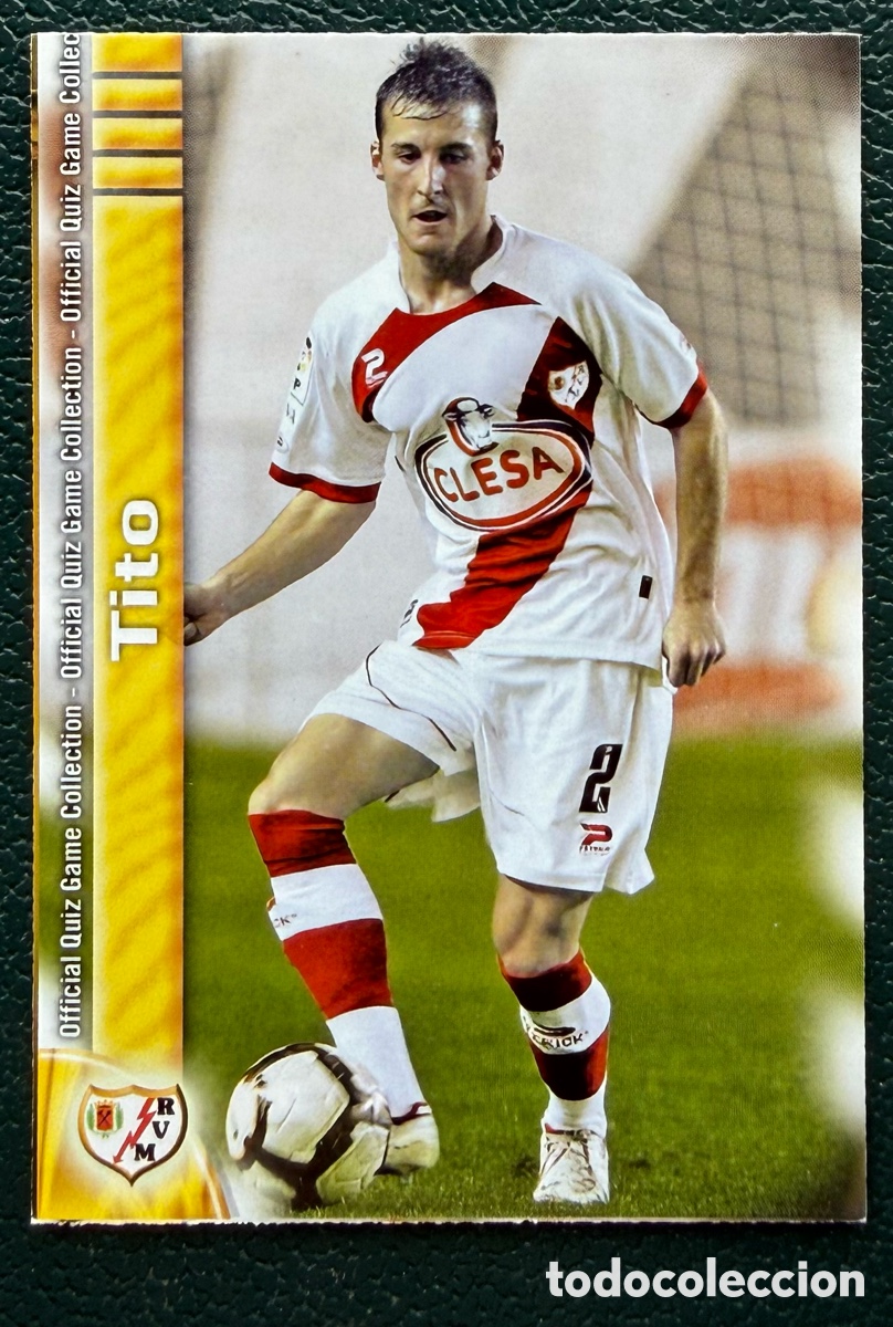 Football Stickers: 805 TITO RAYO VALLECANO FICHAS ALBUM MUNDICROMO 2009 2010 09 10