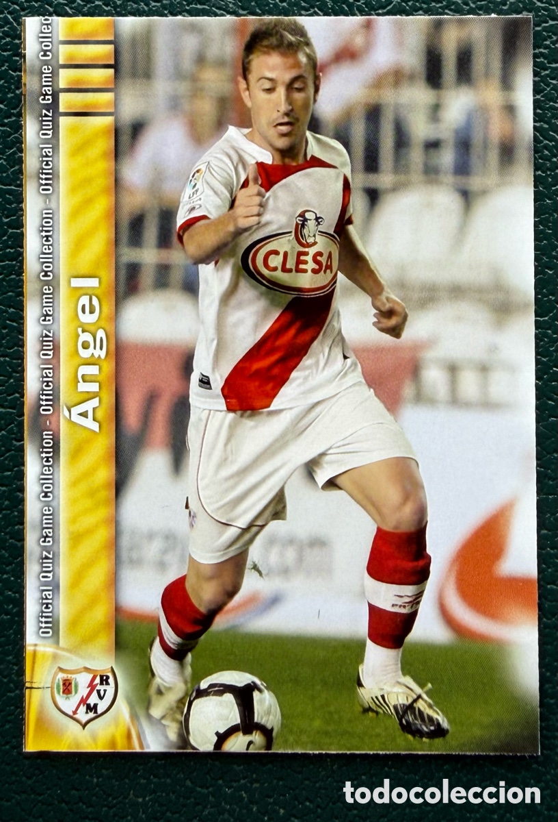 Football Stickers: 807 ANGEL RAYO VALLECANO FICHAS ALBUM MUNDICROMO 2009 2010 09 10