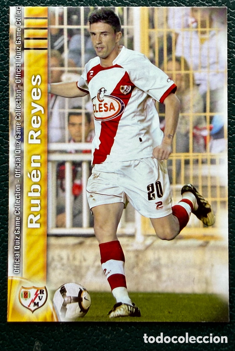 Football Stickers: 809 RUBEN REYES RAYO VALLECANO FICHAS ALBUM MUNDICROMO 2009 2010 09 10