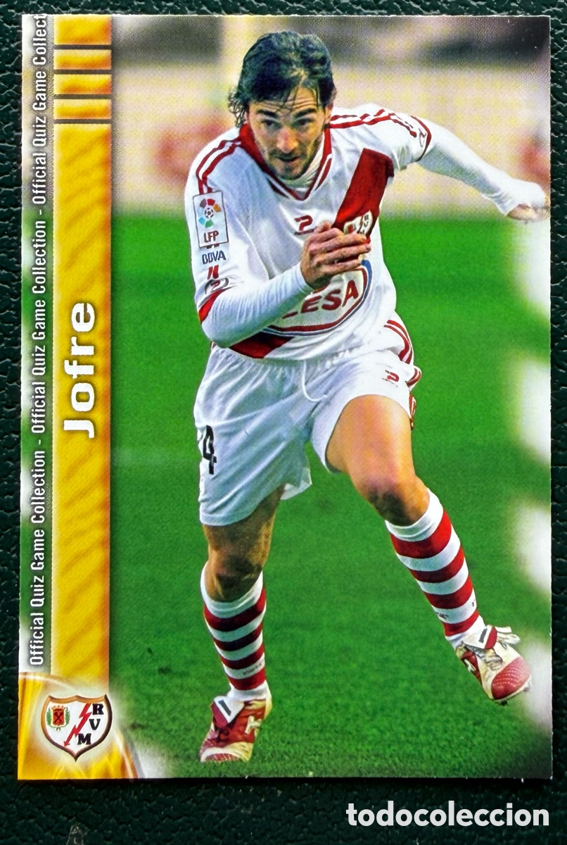 Football Stickers: 811 JOFRE RAYO VALLECANO FICHAS ALBUM MUNDICROMO 2009 2010 09 10