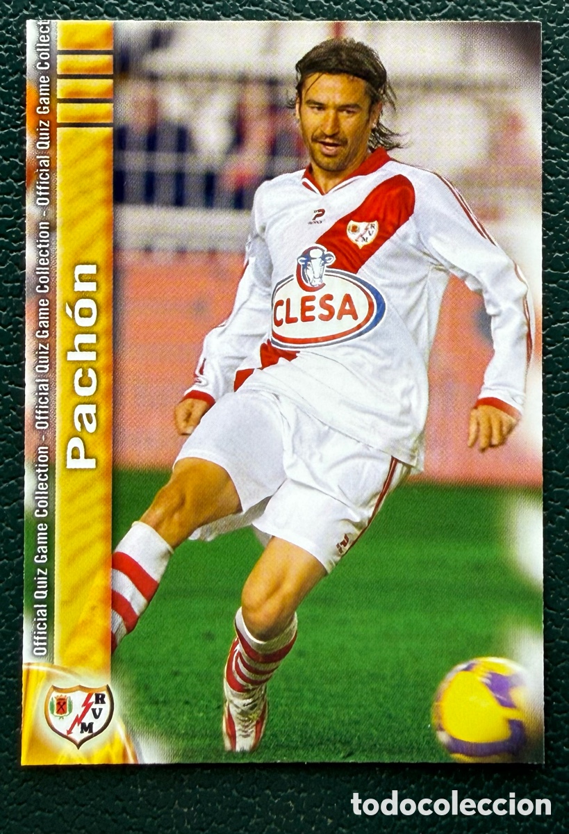 Football Stickers: 813 PACHON RAYO VALLECANO FICHAS ALBUM MUNDICROMO 2009 2010 09 10