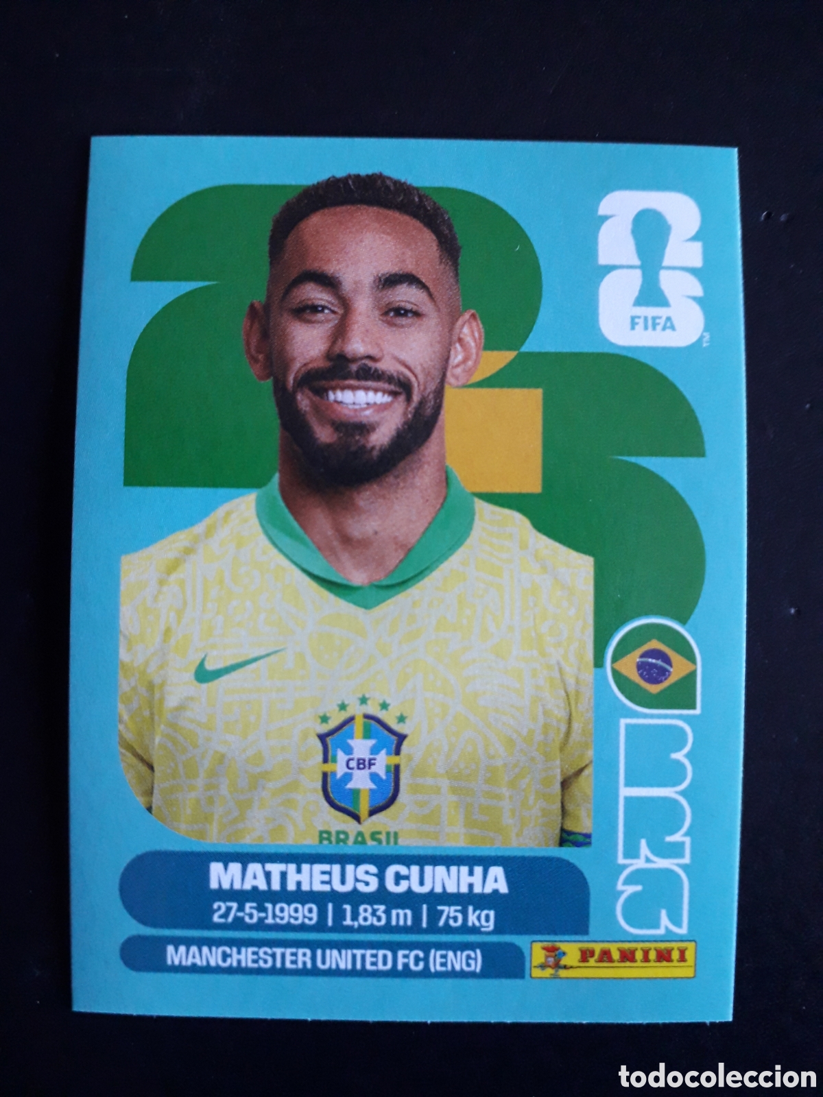 Cromos de F&uacute;tbol: MATHEUS CUNHA BRASIL BRA 17 MUNDIAL F&Uacute;TBOL 2026 FIFA WORLD CUP PANINI SIN PEGAR PEDIDO M&Iacute;NIMO 3&euro;