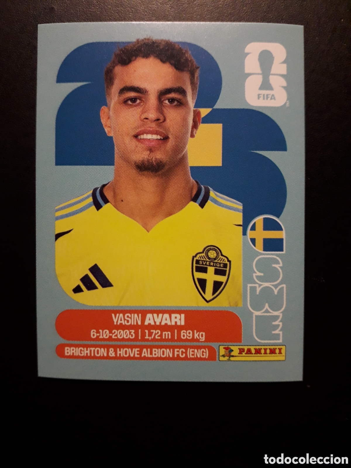 Cromos de F&uacute;tbol: AVARI SUECIA SWE 11 MUNDIAL F&Uacute;TBOL 2026 FIFA WORLD CUP PANINI SIN PEGAR PEDIDO M&Iacute;NIMO 3&euro;