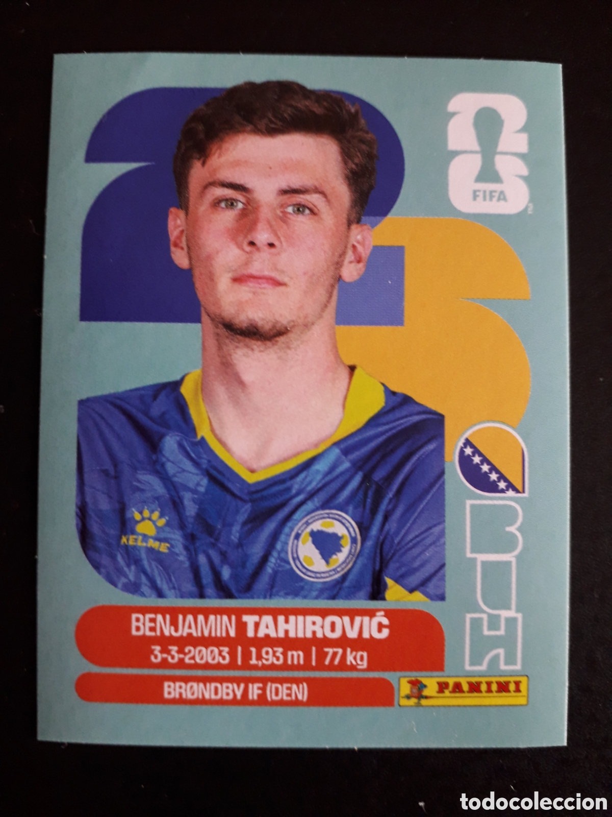 Cromos de F&uacute;tbol: TAHIROVIĆ BOSNIA HERCEGOVINA BIH 9 MUNDIAL F&Uacute;TBOL 2026 FIFA WORLD CUP PANINI SIN PEG PEDIDO M&Iacute;NIM 3&euro;