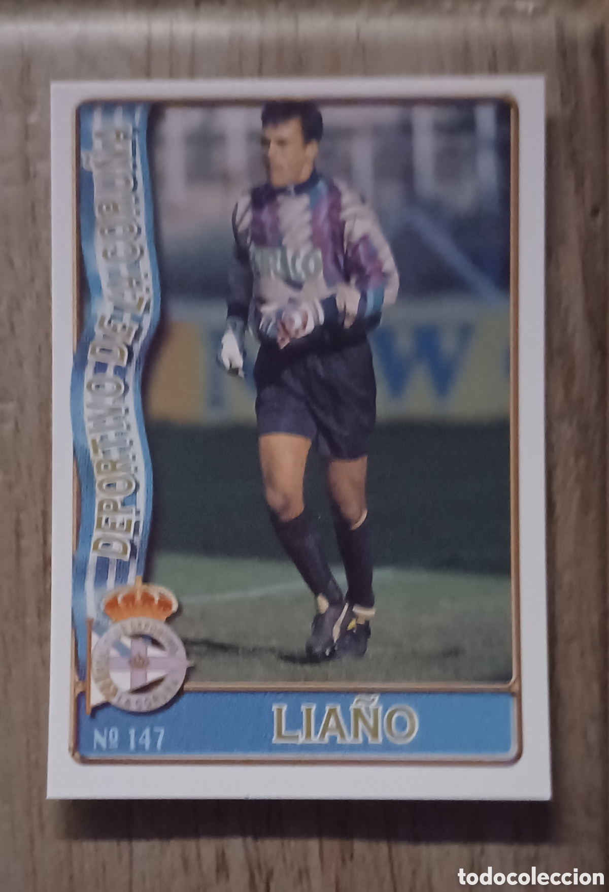 Cromos de F&uacute;tbol: CROMO N 127 BAJA LIA&Ntilde;O DEPORTIVO DE LA CORU&Ntilde;A MUNDICROMO LAS FICHAS DE LA LIGA 96 97