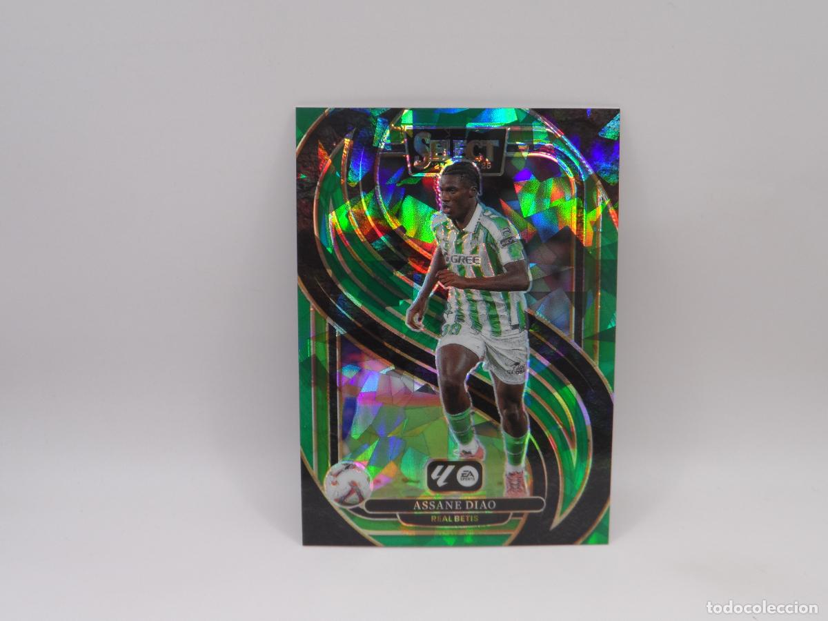 Cromos de F&uacute;tbol: 135 ASSANE DIAO PARALELA GREEN ICE BETIS PANINI SELECT LIGA 2024 2025 24 25