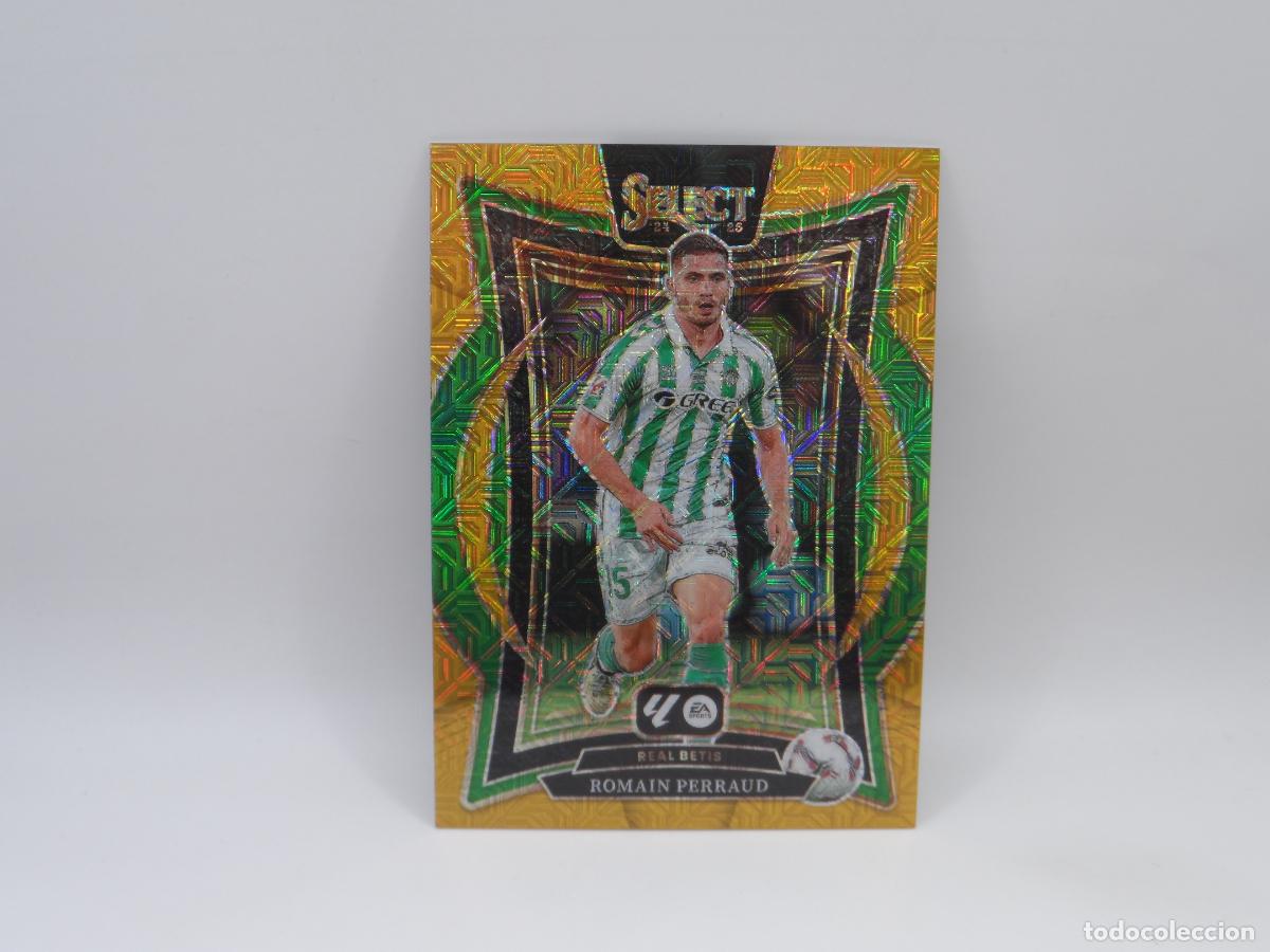 Cromos de F&uacute;tbol: 39 ROMAIN PERRAUD NUMERADA /10 GOLD MOJO PRIZM BETIS PANINI SELECT 2024 2025 24 25