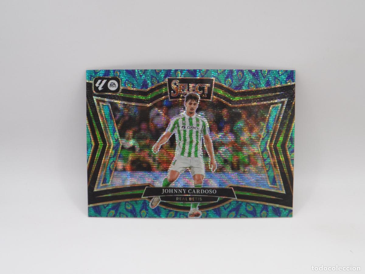 Cromos de F&uacute;tbol: 230 JOHNNY CARDOSO PARALELA PEACOCK BETIS PANINI SELECT LIGA 2024 2025 24 25 FIELD LEVEL PRIZM