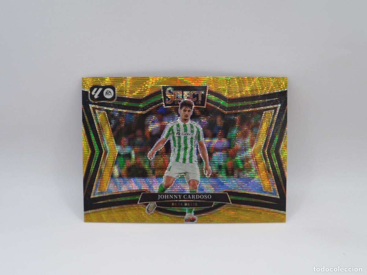 Cromos de F&uacute;tbol: 230 JOHNNY CARDOSO NUMERADA /10 GOLD WAVE BETIS PANINI SELECT LIGA 2024 2025 24 25 FIELD LEVEL