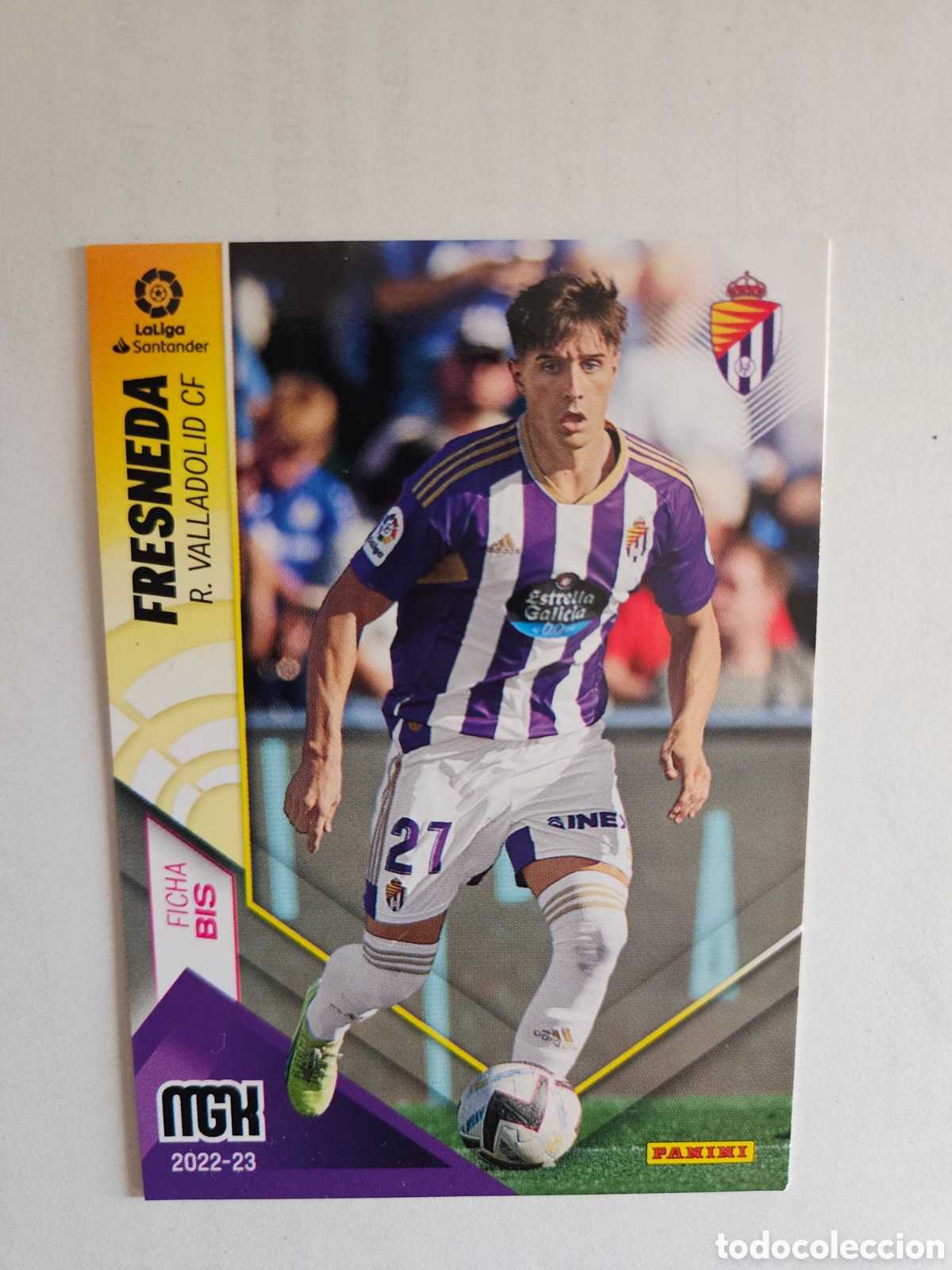 Cromos de F&uacute;tbol: 337 BIS FRESNEDA REAL VALLADOLID CROMO FICHA MGK MEGACRACKS PANINI 2022-2023 22 23