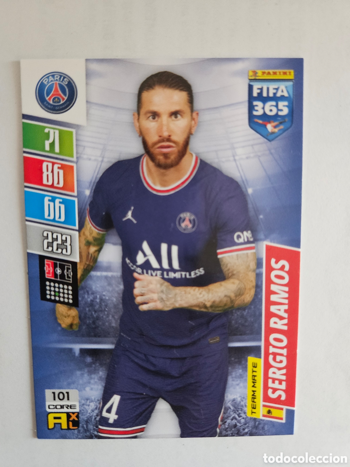 Cromos de F&uacute;tbol: SERGIO RAMOS N&ordm; 101 PSG FIFA 365 2021 2022