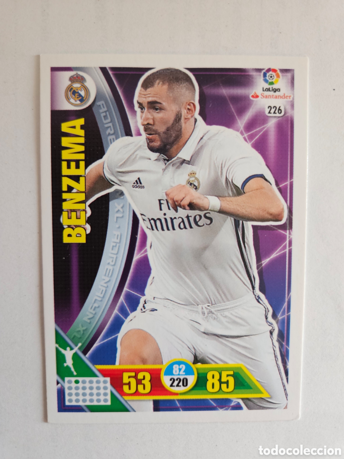 Cromos de F&uacute;tbol: Real Madrid 226 BENZEMA Adrenalyn 2016-17