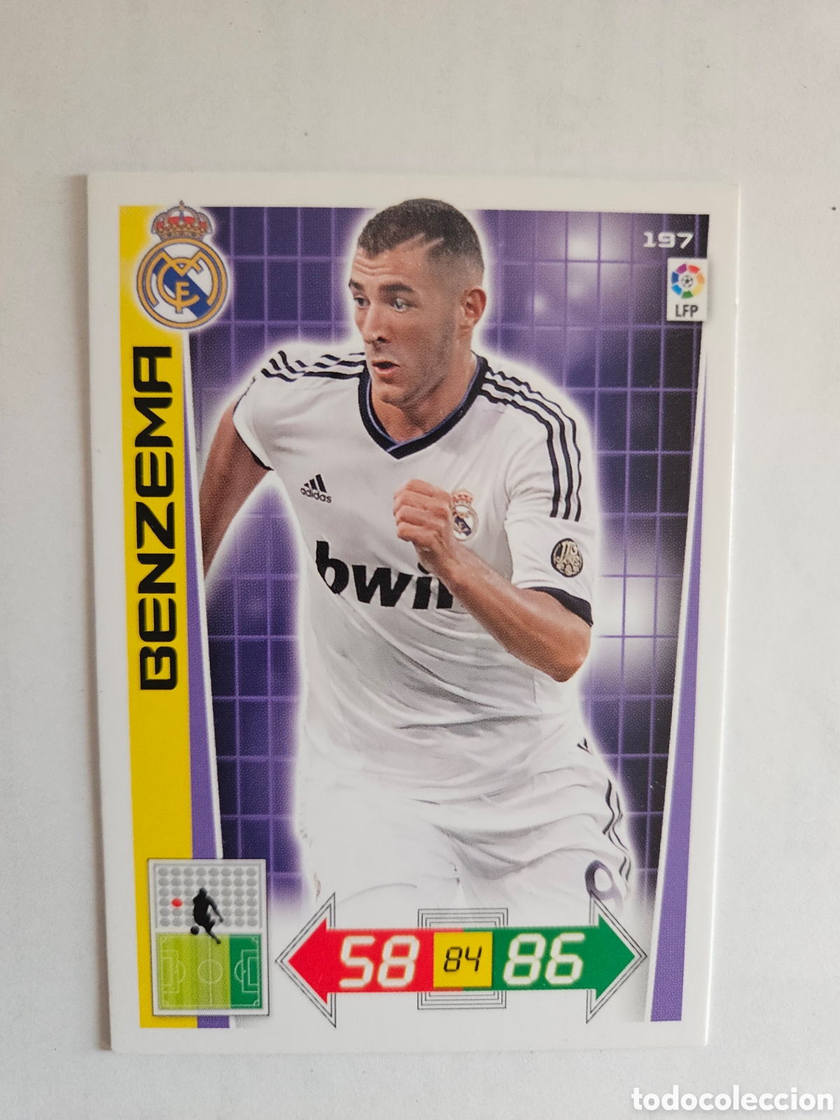 Cartes &agrave; collectionner de Football: Real Madrid 197 BENZEMA Adrenalyn 2012-13