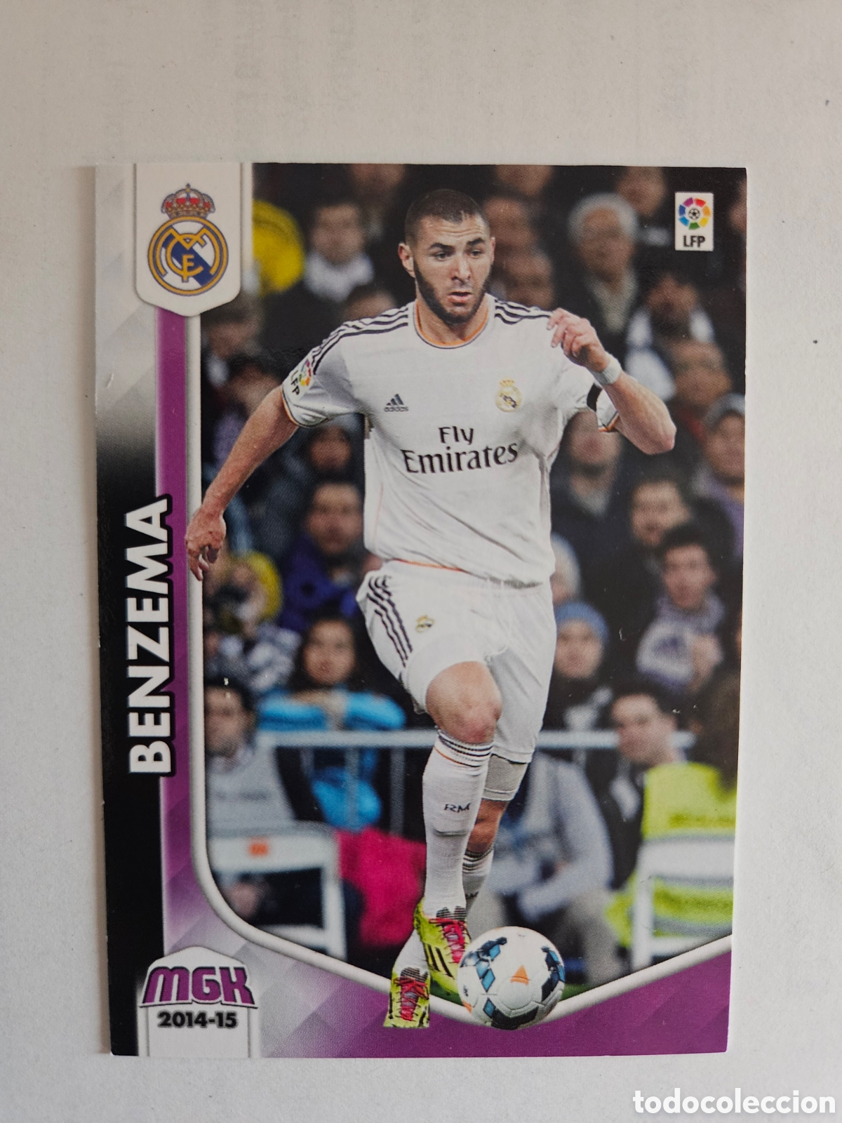 Cromos de F&uacute;tbol: 252 MEGACRACKS 14-15 KARIM BENZEMA - REAL MADRID - PANINI MGK 2014-2015 FICHAS