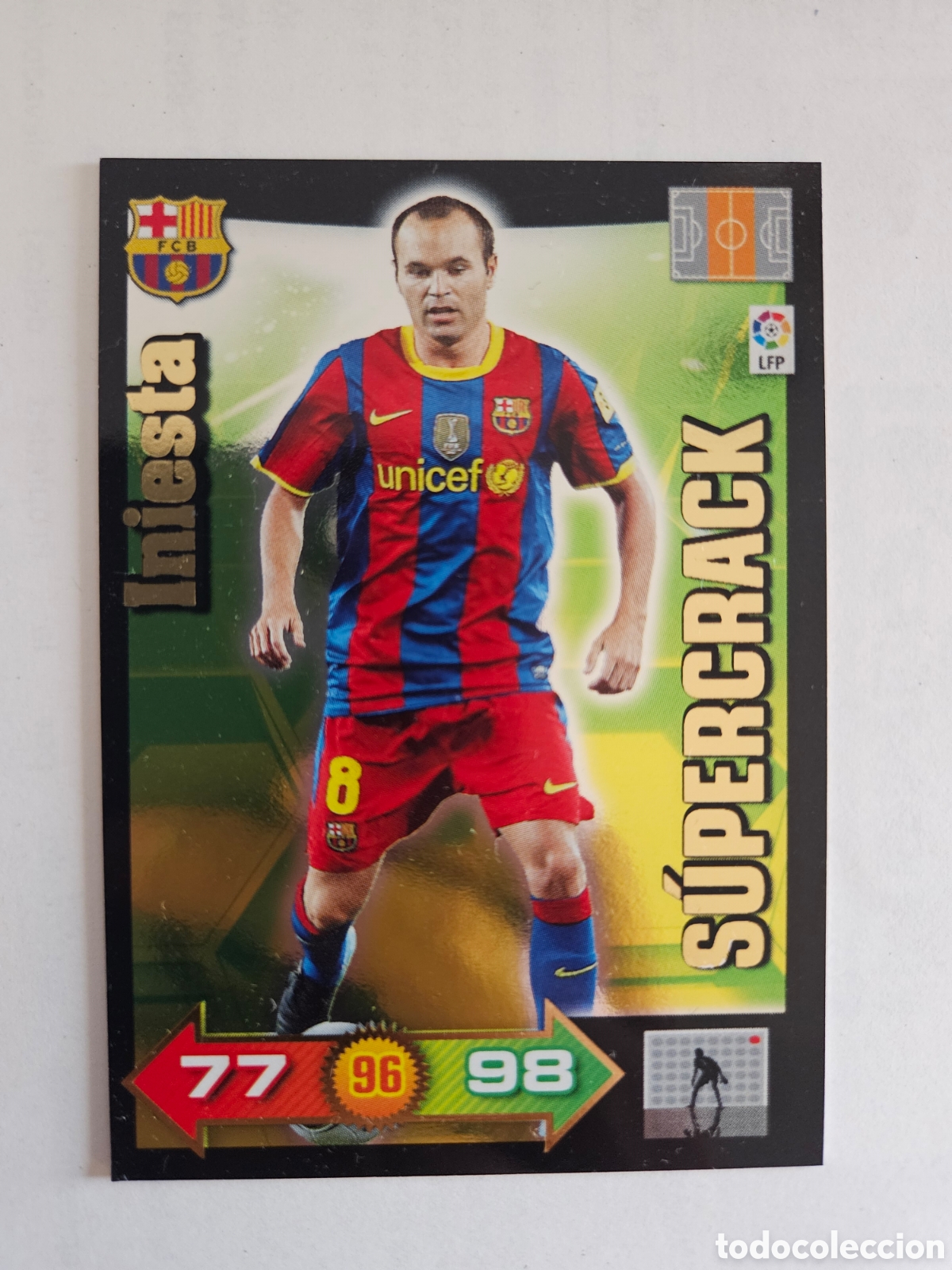Figurine di Calcio: 14. CROMO ADRENALYN 2010-11 10-11 14 SUPER CRACK INIESTA
